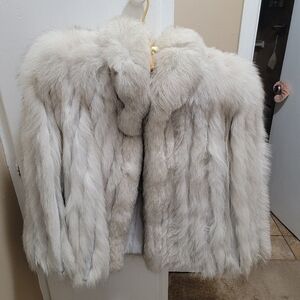 Authentic Saga Fox real fox fur coat